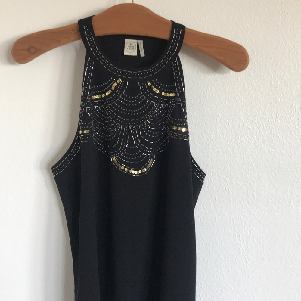 Sequined halter top